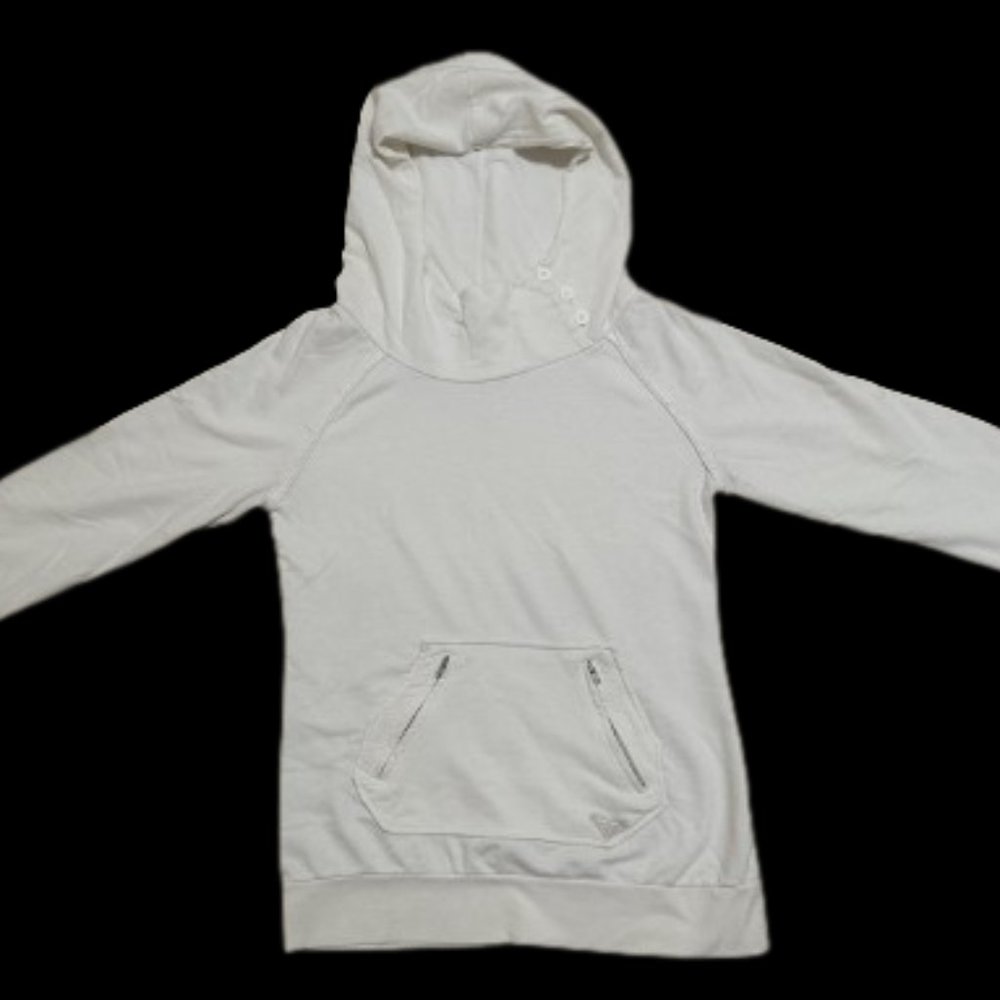 ROXY - White Unique Hooded Hoodie